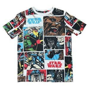 Star Wars Tee Boys Large Chewbacca Darth Vader Storm Troopers